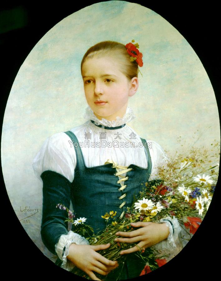 Portrait of Edna Barger of Connecticut - 朱·约瑟夫·勒费弗尔